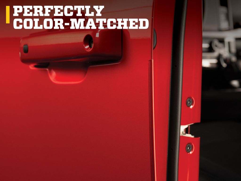 Husky Liners Door Edge Guards, Color-Matched |92000D4| - Fits 2021-2026 Ford F-150 | Stainless Steel, Rapid Red Metallic Tri Coat 4-pc.