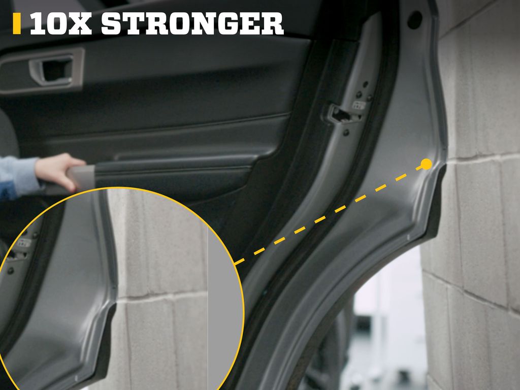 Husky Liners Door Edge Guards, Color-Matched |92000D4| - Fits 2021-2026 Ford F-150 | Stainless Steel, Rapid Red Metallic Tri Coat 4-pc.