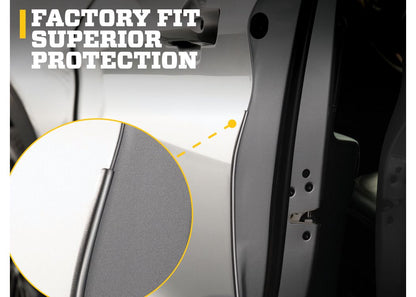 Husky Liners Door Edge Guards, Color-Matched |92000JS| - Fits 2021-2026 Ford F-150 | Stainless Steel, Iconic Silver, 4-pc.