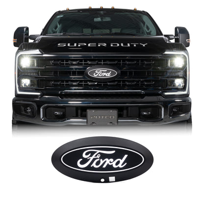Putco Luminix White LED Oval Light Up Grille Emblem|92802| - Fits Ford F250, F350, F450, F550 20-22 w/ Camera