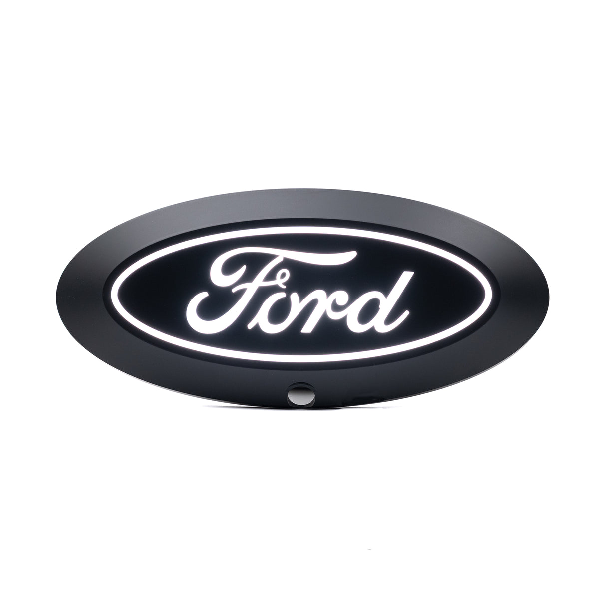 Putco Luminix White Oval LED Emblem |92804|- Fits Ford Super Duty F250, F350, F450, F550 2023-2026 with Camera and w/o Washer