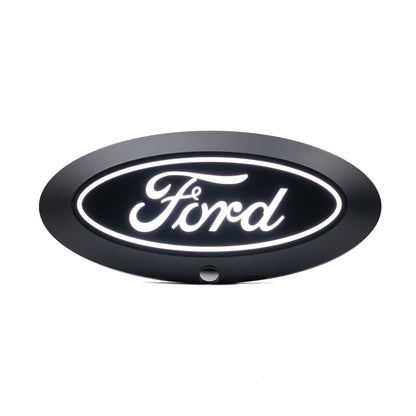 Putco Luminix White Oval LED Emblem |92804|- Fits Ford Super Duty F250, F350, F450, F550 2023-2026 with Camera and w/o Washer