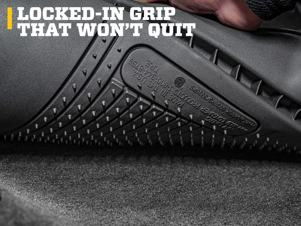 Husky Liners Weatherbeater Floor Mats |93451| - Fits 2007-2016 GMC Acadia; 2008-2017 Buick Enclave; 2009-2017 Chevrolet Traverse (w/2nd Row Bench Seats) + More | Front & 2nd Row, 3-pc Black