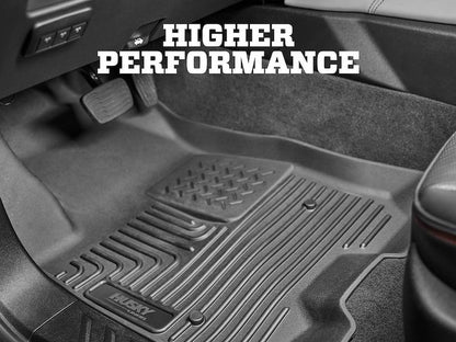 Husky Liners Weatherbeater Floor Mats |93821| - Fits 2019-2020 Hyundai Santa Fe | Front & 2nd Row, 3-pc Black