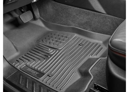 Husky Liners Floor Liners Weatherbeater Floor Liners |94111| - Fits 2019-2026 Ram 2500/3500 Crew Cab - Front & 2nd Row Liner, 3-pc Black