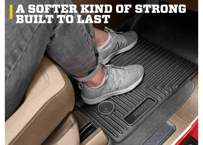 Husky Liners Weatherbeater Floor Mats |94171| - Fits 2024-2026 Ford Ranger, Front & 2nd Row, 3-pc Black