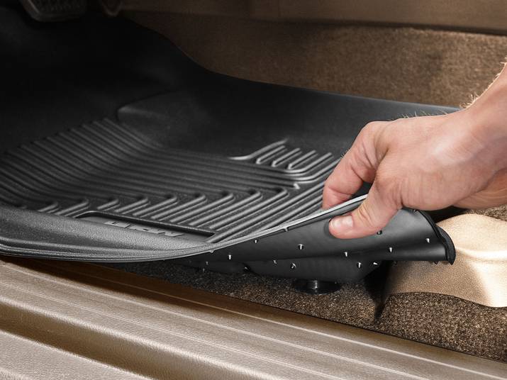 Husky Liners Weatherbeater Floor Mats |94291| - Fits 2024-2026 Toyota Tacoma Double CAB ONLY with Manual Transmission | Front & 2nd Row, 3-pc Black