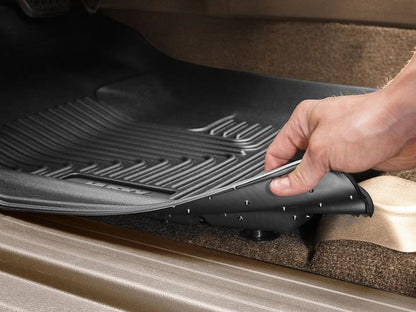 Husky Liners Weatherbeater Floor Mats |94291| - Fits 2024-2026 Toyota Tacoma Double CAB ONLY with Manual Transmission | Front & 2nd Row, 3-pc Black