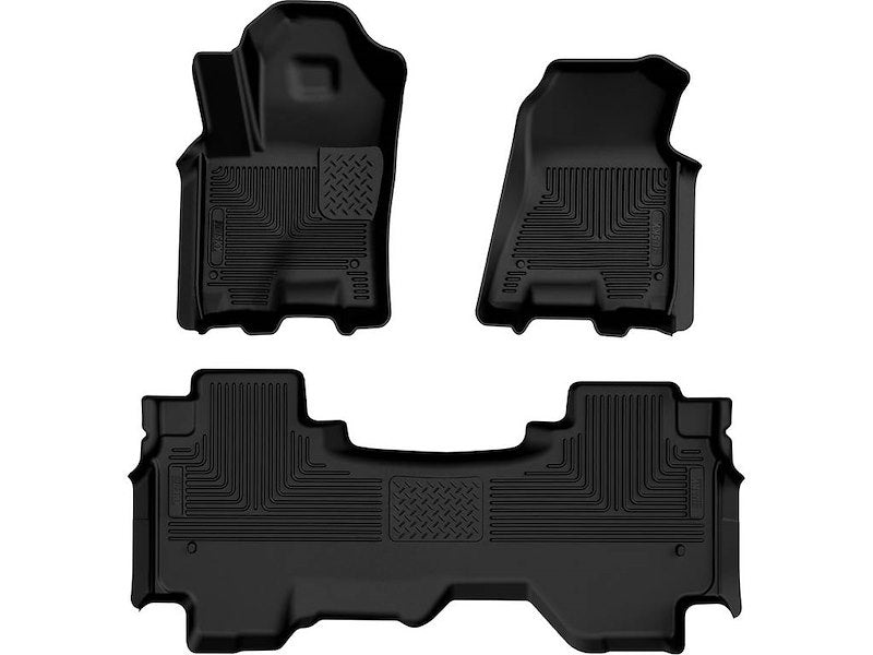 Husky Liners Weatherbeater Floor Mats |94571| - Fits 2025-2026 Ram 1500 Quad CAB ONLY | Front & 2nd Row, 3-pc Black