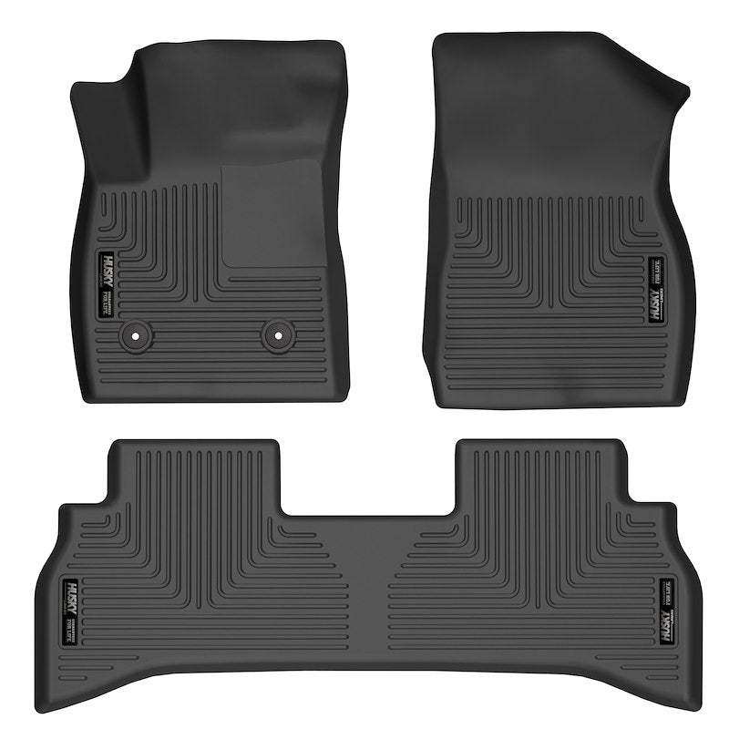 Husky Liners Weatherbeater Floor Mats |95161| - Fits 2021-2026 Chevrolet Trailblazer / 2023-2026 Chevrolet Blazer (Front Wheel Drive Models only) | Front & 2nd Row, 3-pc Black