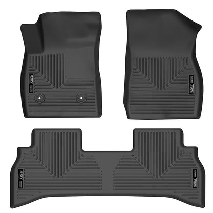 Husky Liners Weatherbeater Floor Mats |95161| - Fits 2021-2026 Chevrolet Trailblazer / 2023-2026 Chevrolet Blazer (Front Wheel Drive Models only) | Front & 2nd Row, 3-pc Black