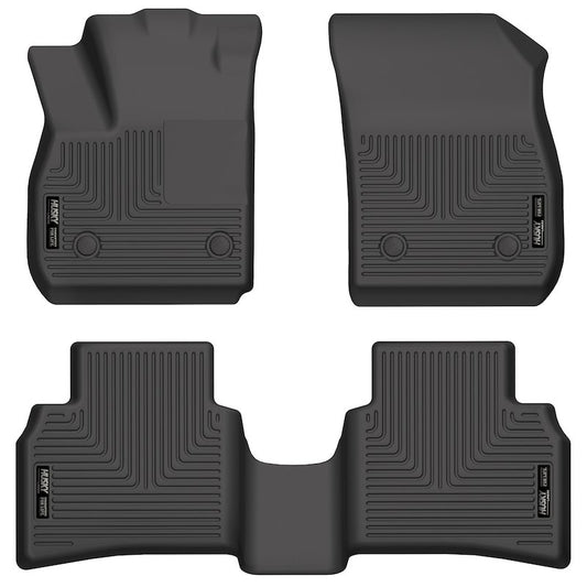 Husky Liners Weatherbeater Floor Mats |95201| - Fits 2021-2026 Buick Envision | Front & 2nd Row, 3-pc Black