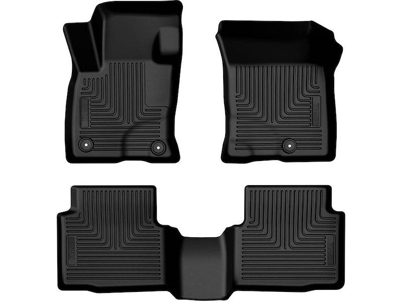 Husky Liners Weatherbeater Floor Mats |95331| - Fits 2024-2026 Ford Escape | Front & 2nd Row, 3-pc Black