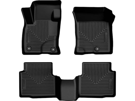 Husky Liners Weatherbeater Floor Mats |95331| - Fits 2024-2026 Ford Escape | Front & 2nd Row, 3-pc Black