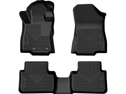 Husky Liners Weatherbeater Floor Mats |95381| - Fits 2025-2026 Subaru Forester | Front & 2nd Row, 3-pc Black