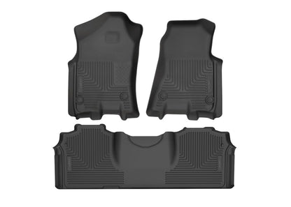 Husky Liners Weatherbeater Floor Mats |95391| - Fits 2019-2026 Acura RDX | Front & 2nd Row, 3-pc Black
