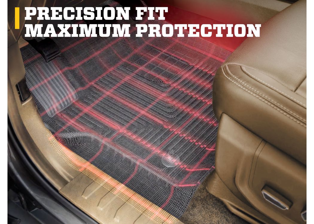 Husky Liners Weatherbeater Floor Mats |95391| - Fits 2019-2026 Acura RDX | Front & 2nd Row, 3-pc Black