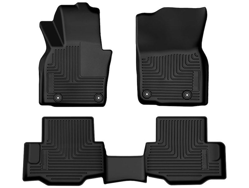 Husky Liners Weatherbeater Floor Mats |95481| - Fits 2024-2026 Mazda CX-90| Front & 2nd Row, 3-pc Black