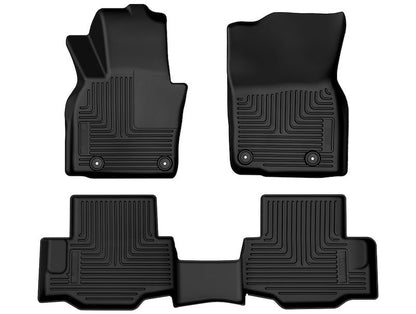 Husky Liners Weatherbeater Floor Mats |95481| - Fits 2024-2026 Mazda CX-90| Front & 2nd Row, 3-pc Black