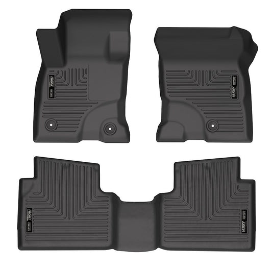 Husky Liners Weatherbeater Floor Mats |95561| - Fits 2022-2026 Ford Escape Hybrid | Front & 2nd Row, 3-pc Black
