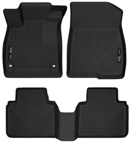 Husky Liners Weatherbeater Floor Mats |95741| - Fits 2018 - 2022 Honda Accord Sedan | Front & 2nd Row, 3-pc Black