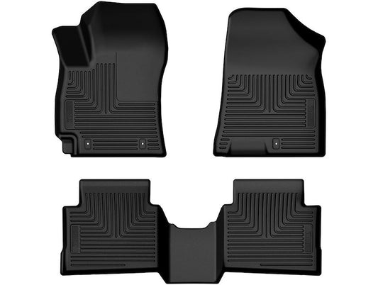 Husky Liners Weatherbeater Floor Mats |95951| - Fits 2024-2026 Hyundai Kona (Will NOT FIT Electric) | Front & 2nd Row, 3-pc Black