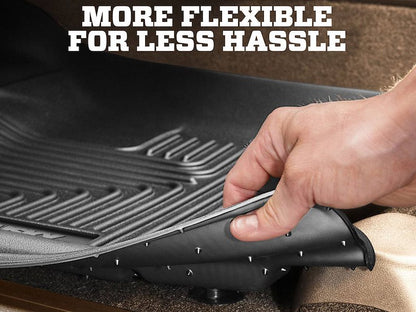 Husky Liners Weatherbeater Floor Mats |95961| - Fits 2024-2026 Hyundai Santa Fe | Front & 2nd Row, 3-pc Black