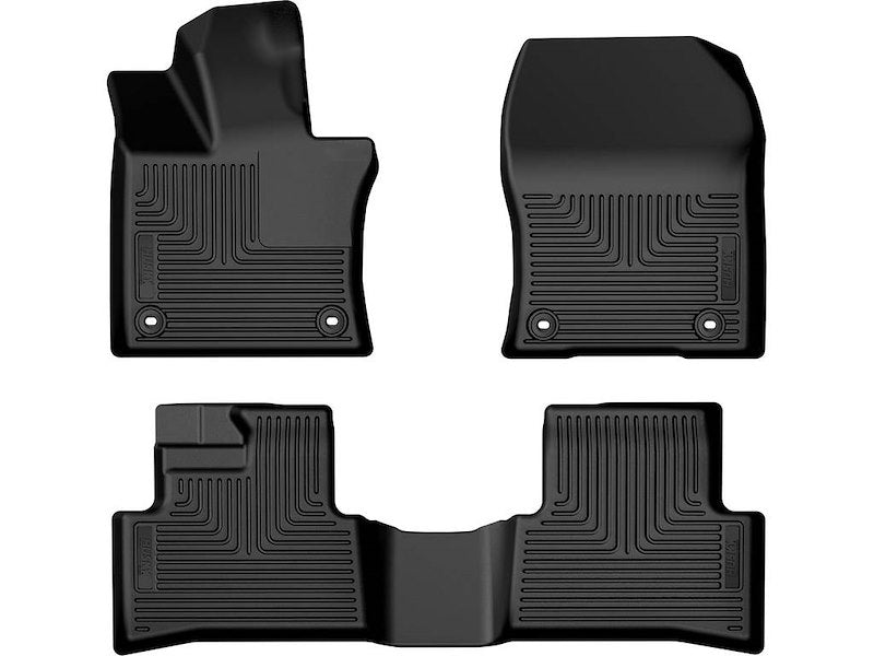 Husky Liners Weatherbeater Floor Mats |95991| - Fits 2025-2026 Lexus UX300H, 2019-2024 UX250H, 2019-2022 UX200 | Front & 2nd Row, 3-pc Black