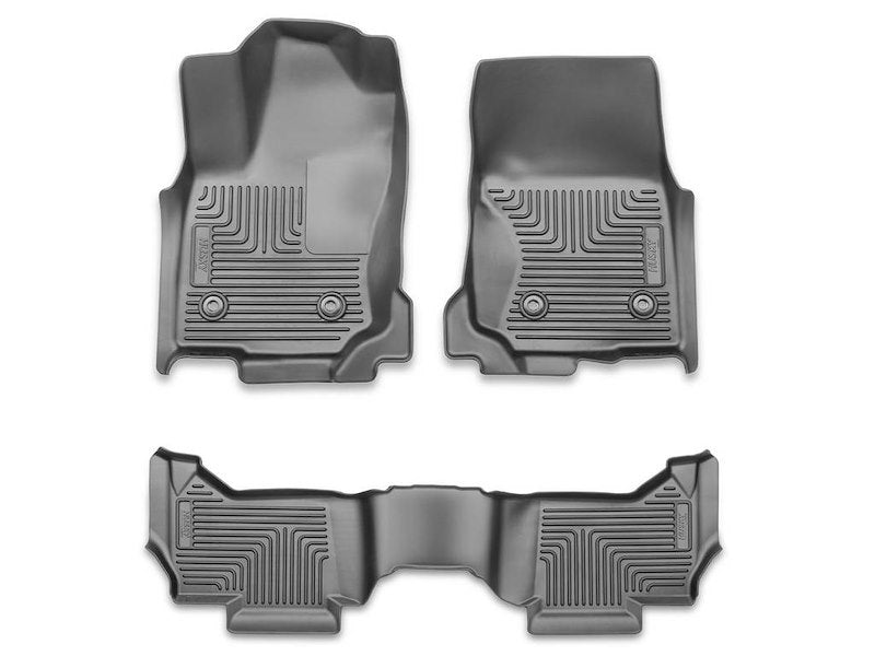 Husky Liners Weatherbeater Floor Mats |96531| - Fits 2025-2026 Toyota 4Runner (Does Not Fit Hybrid) | Front & 2nd Row, 3-pc Black