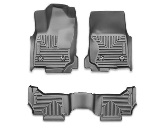 Husky Liners Weatherbeater Floor Mats |96531| - Fits 2025-2026 Toyota 4Runner (Does Not Fit Hybrid) | Front & 2nd Row, 3-pc Black
