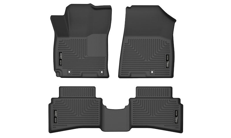Husky Liners Weatherbeater Floor Mats |96691| - Fits 2020-2026 Hyundai Venue | Front & 2nd Row, 3-pc Black