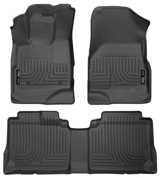 Husky Liner WeatherBeater Custom Floor Liner |98131| - Fits 2010-2017 Chevrolet Equinox/GMC Terrain - 3pc. BLACK