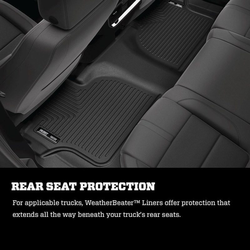 Husky Liner WeatherBeater Floor Liners |98971| - Fits 2013-2018 Rav4, Front & 2nd Seat Floor Liner Set 3-pc, Black