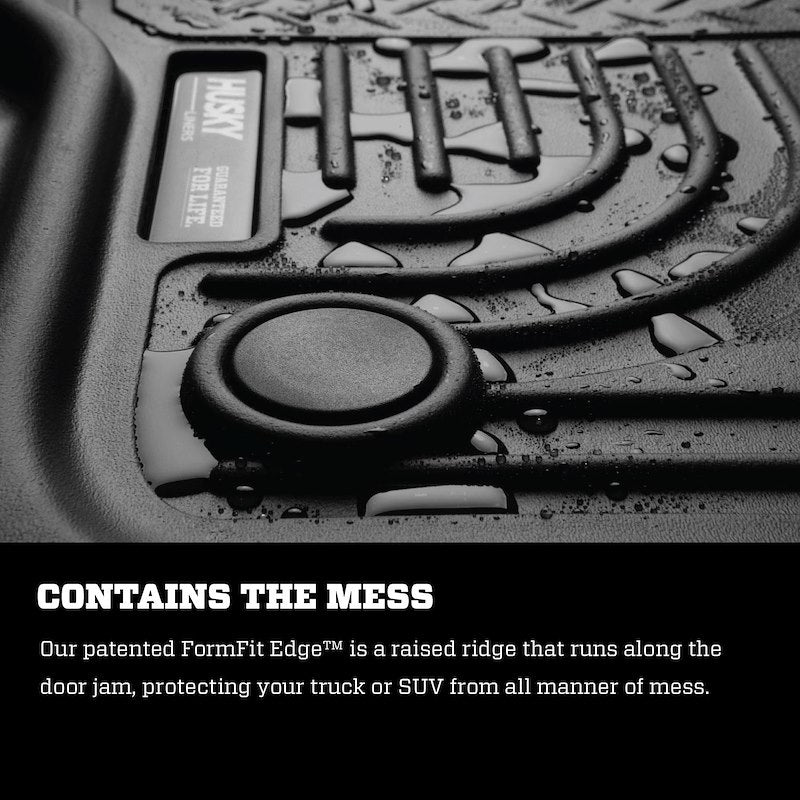 Husky Liners Weatherbeater Floor Mats |99151| - Fits 2016-2026 Dodge Durango; 2016-2021 Jeep Grand Cherokee; 2022 Jeep Grand Cherokee WK | Front & 2nd Row, 3-pc Black