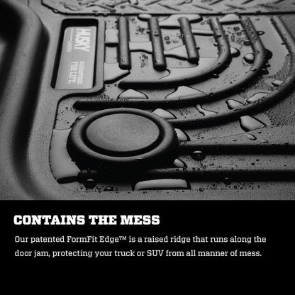 Husky Liners Weatherbeater Floor Mats |99151| - Fits 2016-2026 Dodge Durango; 2016-2021 Jeep Grand Cherokee; 2022 Jeep Grand Cherokee WK | Front & 2nd Row, 3-pc Black