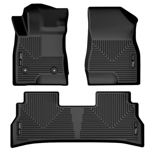 Husky Liners Weatherbeater Floor Mats |99261| - Fits 2024-2026 Buick Envista & 2024-2026 Chevrolet Trax | Front & 2nd Row, 3-pc Black
