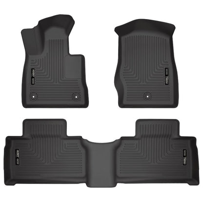 Husky Liners Weatherbeater Floor Mats |99321| - Fits 2020-2026 Ford Explorer | Front & 2nd Row, 4-pc Black