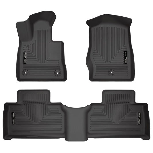 Husky Liners Weatherbeater Floor Mats |99321| - Fits 2020-2026 Ford Explorer | Front & 2nd Row, 4-pc Black