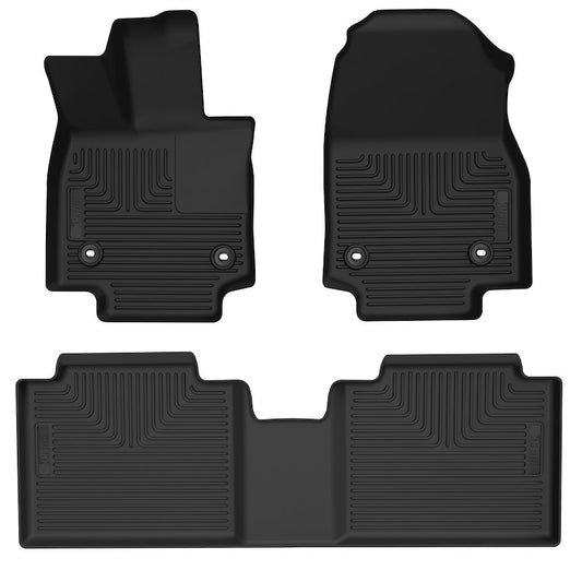 Husky Liners Weatherbeater Floor Mats |99341| - Fits 2023-2026 Lexus RX350, 2024-2026 Lexus RX450h+ | Front & 2nd Row, 3-pc Black