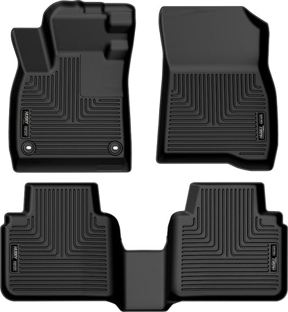 Husky Liners Weatherbeater Floor Mats |99421| - Fits 2023-2026 Honda Accord | Front & 2nd Row, 3-pc Black