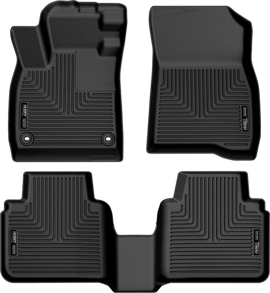 Husky Liners Weatherbeater Floor Mats |99421| - Fits 2023-2026 Honda Accord | Front & 2nd Row, 3-pc Black