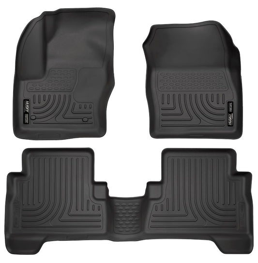 Husky Liners Weatherbeater Floor Mats |99461| - Fits 2023-2025 Dodge Hornet | Front & 2nd Row, 3-pc Black