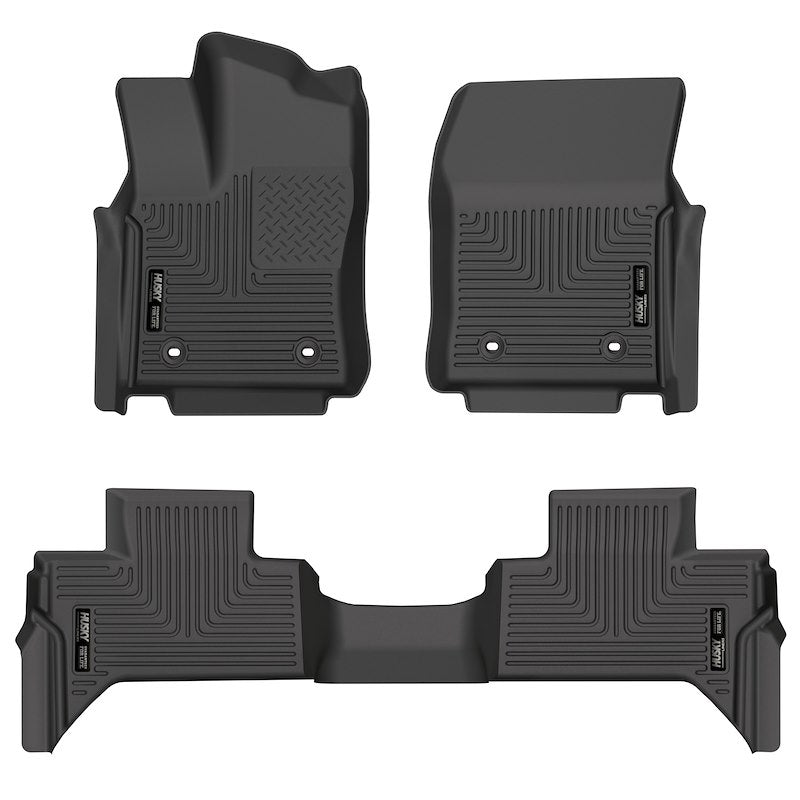 Husky Liners Weatherbeater Floor Mats |99471| - Fits 2022-2026 Toyota Tundra, Double CAB ONLY | Front & 2nd Row, 3-pc Black
