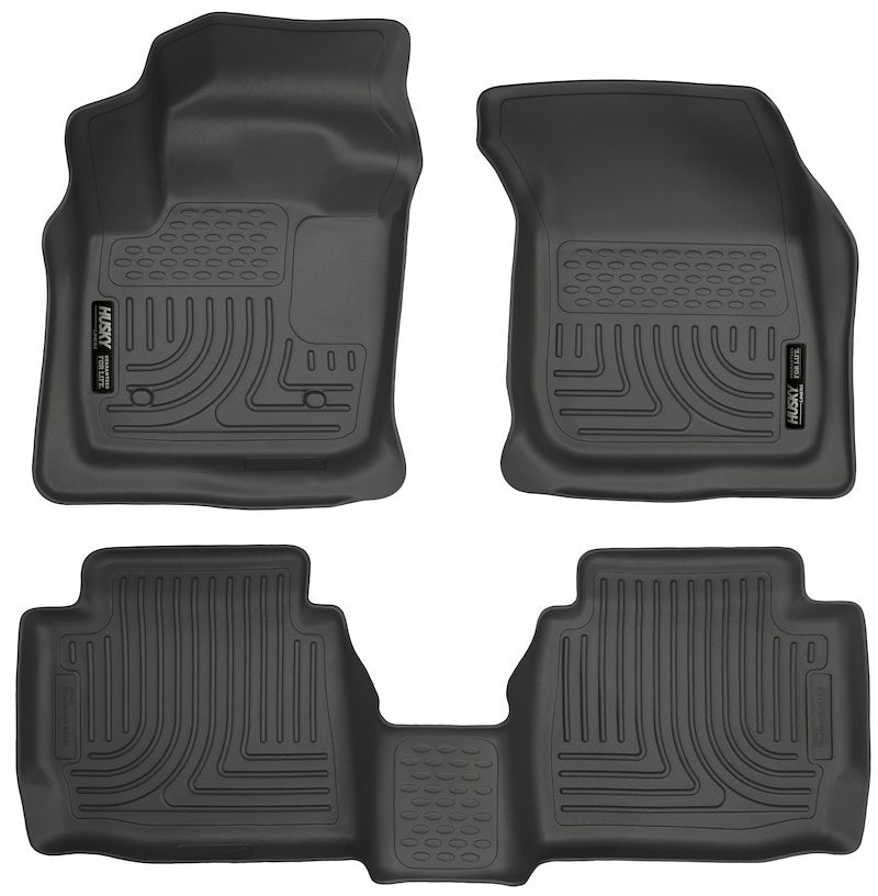 Husky Liners Weatherbeater Floor Mats |99751| - Fits 2013-2016 Ford Fusion & 2013-2020 Lincoln MKZ | Front & 2nd Row, 3-pc Black
