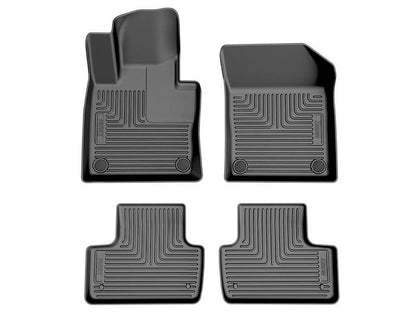 Husky Liners Weatherbeater Floor Mats |99911| - Fits 2018-2025 Volvo XC60 | Front & 2nd Row, 3-pc Black