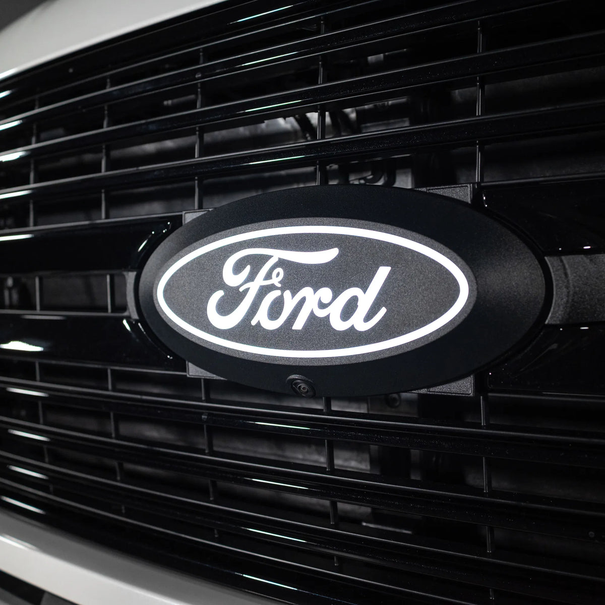 Putco Luminix White Oval LED Emblem |92607| - Fits Ford F150 2024-2027 with Camera and w/o Spray Washer
