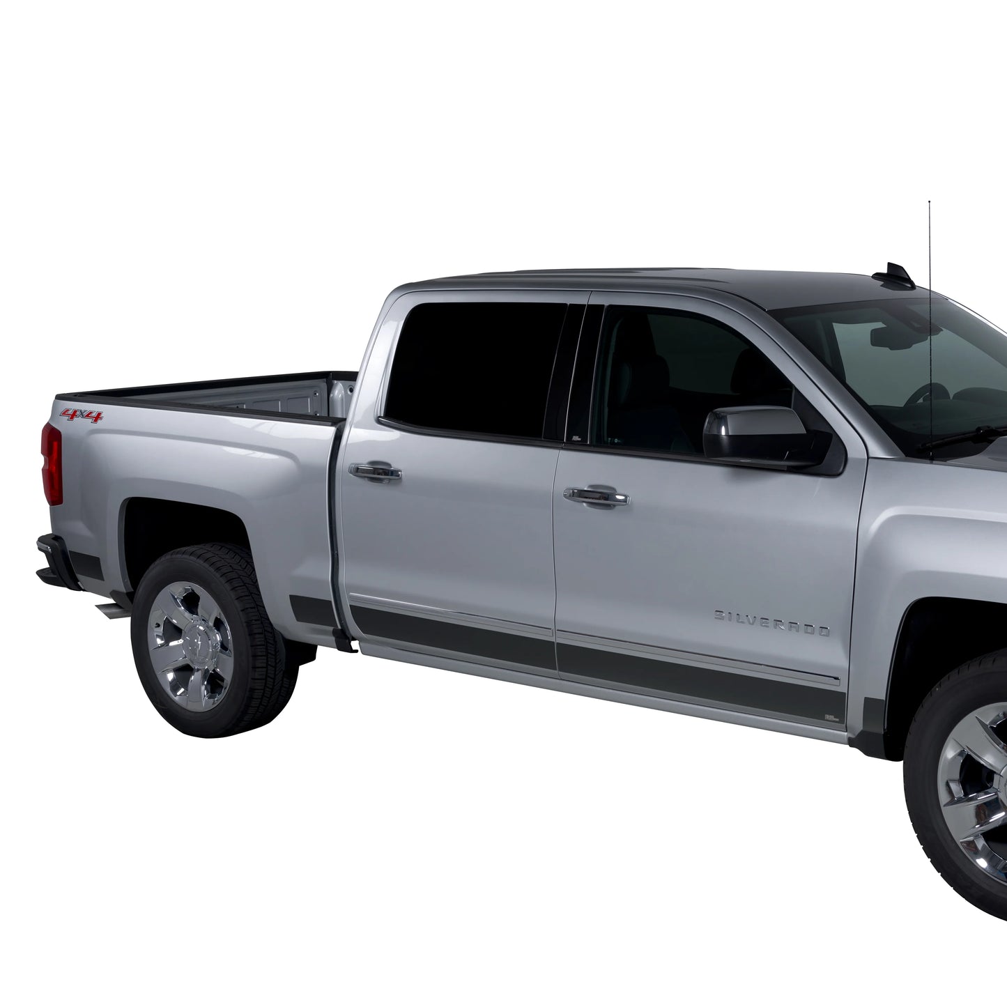 Putco Black Platinum Rocker Panels Kit |9751470BP| - Fits Ford F150 2021-2027 Regular Cab 8' Bed