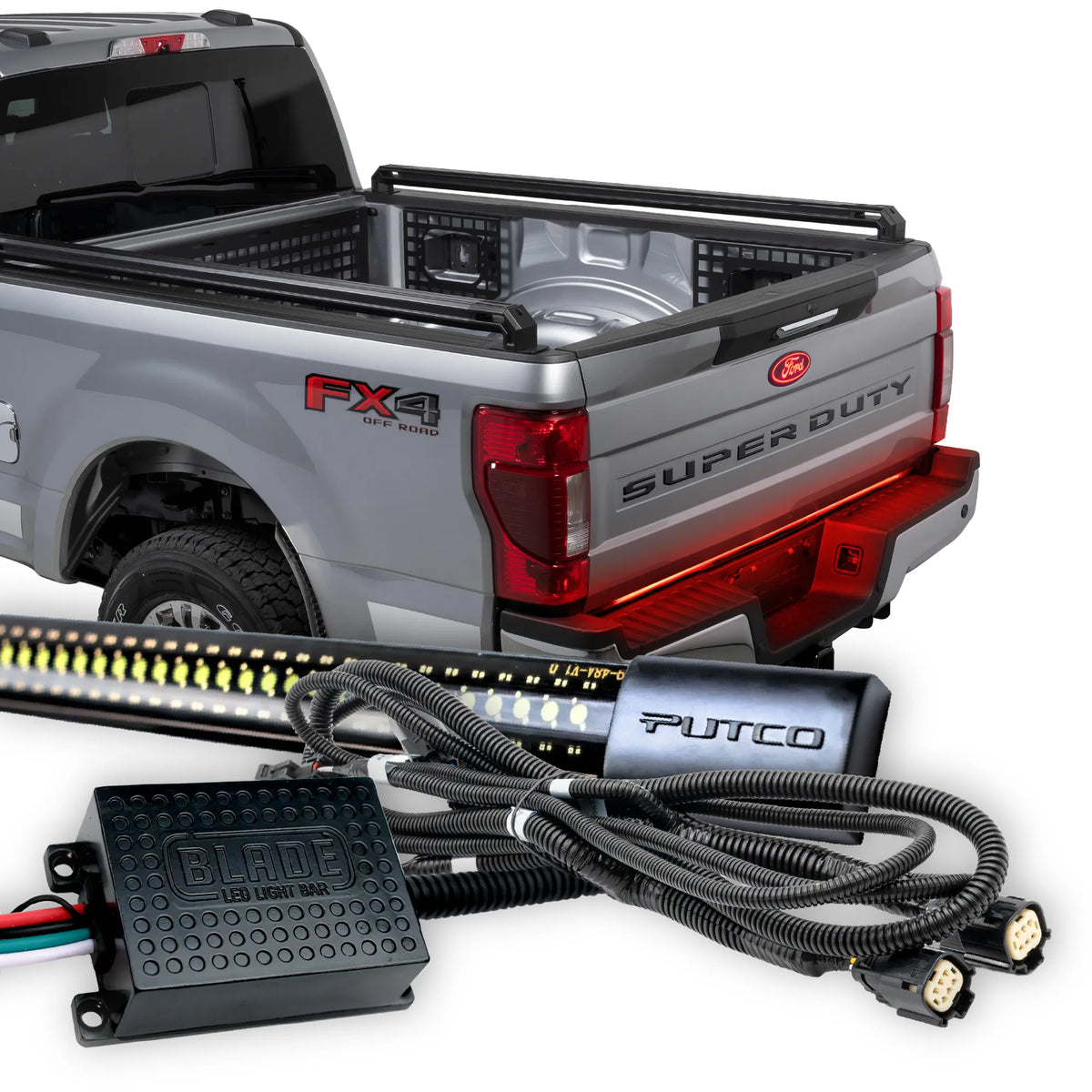 Putco 60" Blade LED Tailgate Light Bar Red/Amber/White LEDs LEDs & Plug-N-Play Quick Connect Harness |9202960-11| - Fits Ford F250/F350 2020-2022