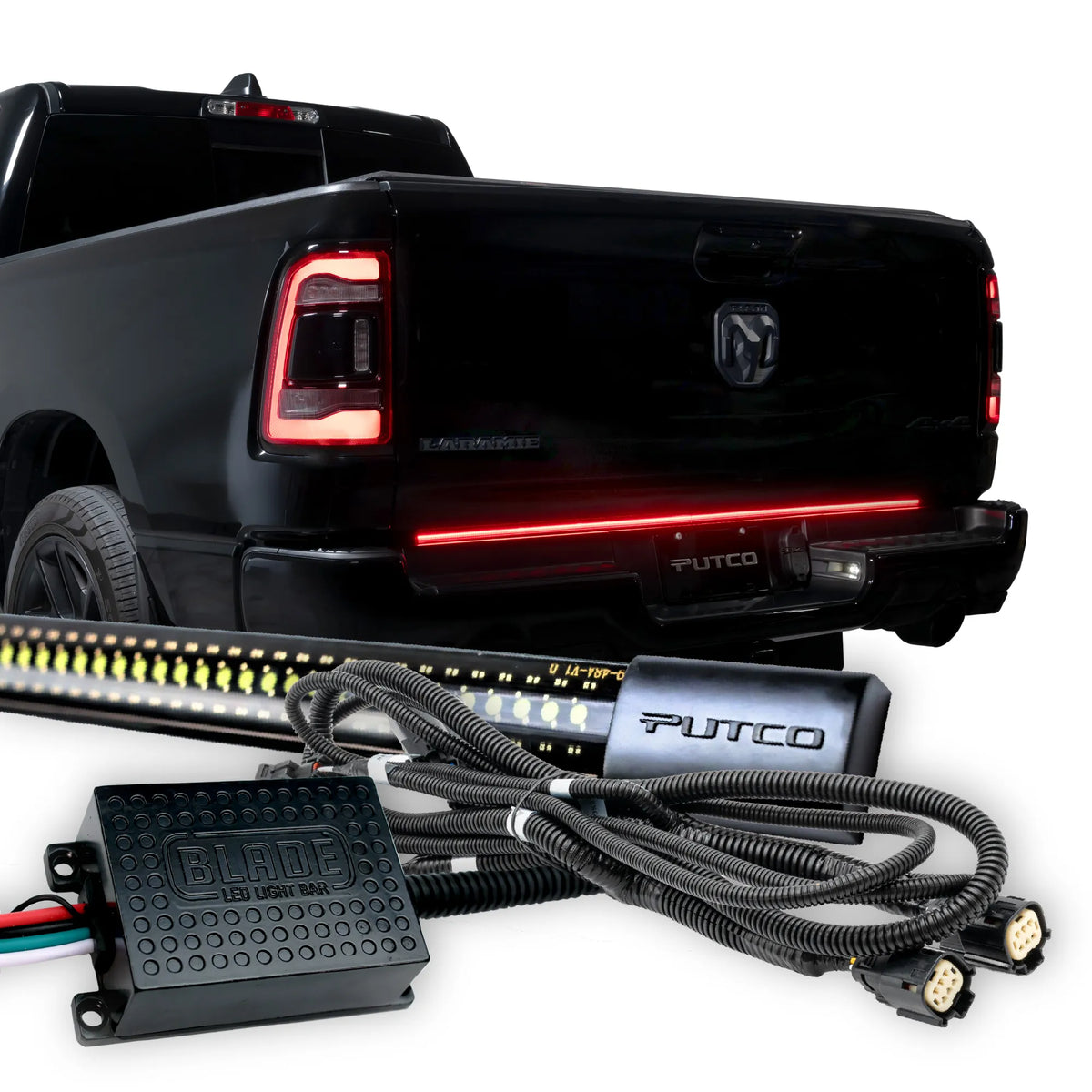 Putco 60" Blade LED Tailgate Light Bar Red/Amber/White LEDs & Plug-N-Play Quick Connect Harness |9211960-43| - Fits RAM LD 1500 2025-2027