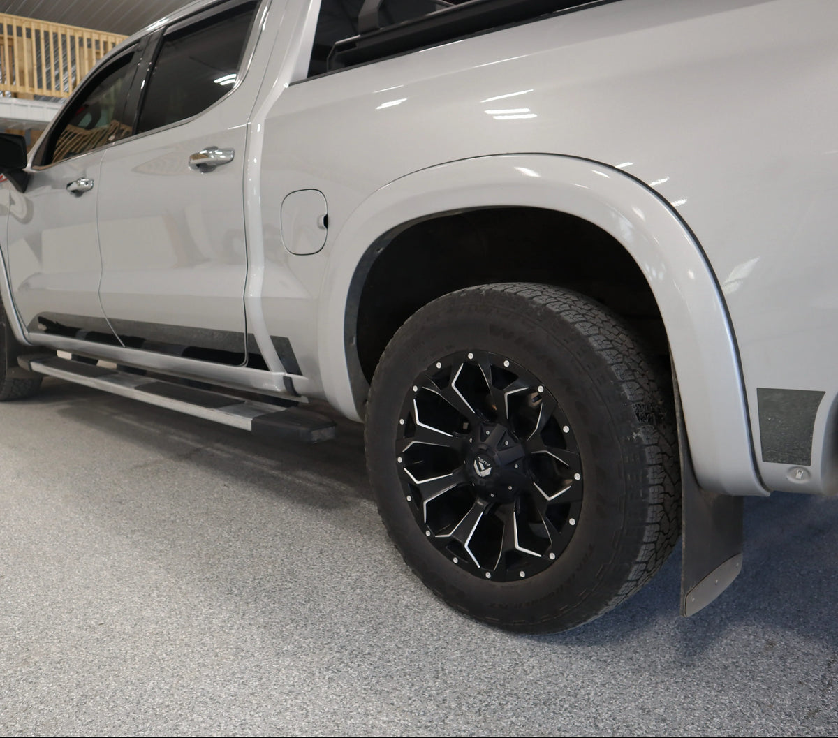 Putco Chevy Bow Tie Logo Black Stainless Steel Rocker Panel Kit |9751244BPGM-1| Fits Chevy Silverado 1500 2019-2026 Crew Cab 6'6" Bed